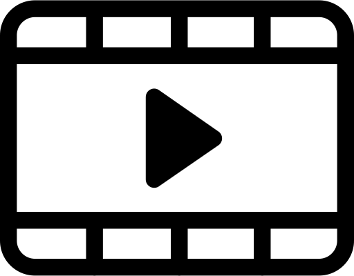 a movie clip svg png logo
